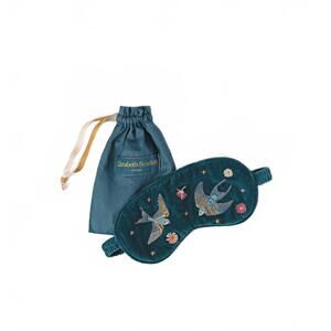 NEW ELIZABETH SCARLETT women's swallows eye mask in rich blue